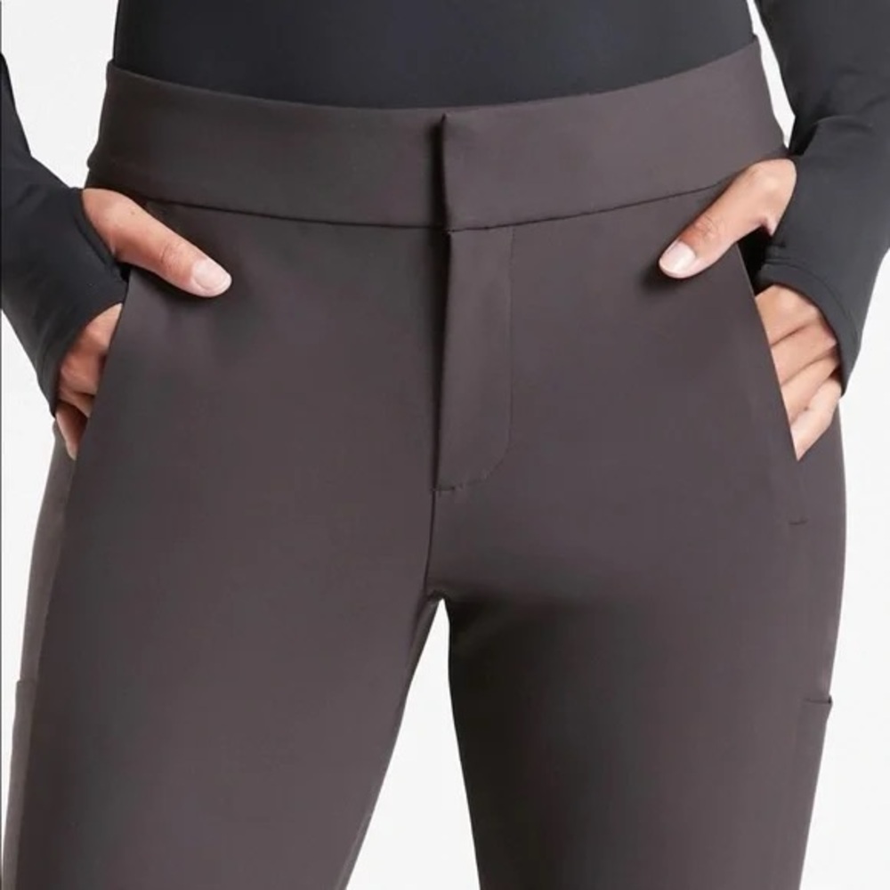 NWT Athlete Stellar Trouser in Shale - Dark Chocolate Brown, size 4 - Picture 13 of 13